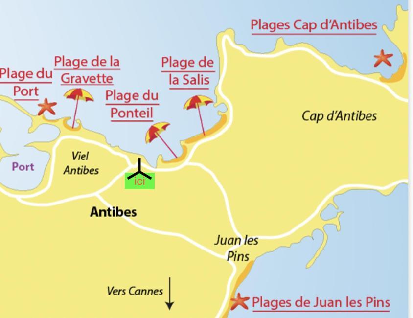 Vue Mer Et Remparts. Entre Vieille Ville Et Plages Antibes Eksteriør billede